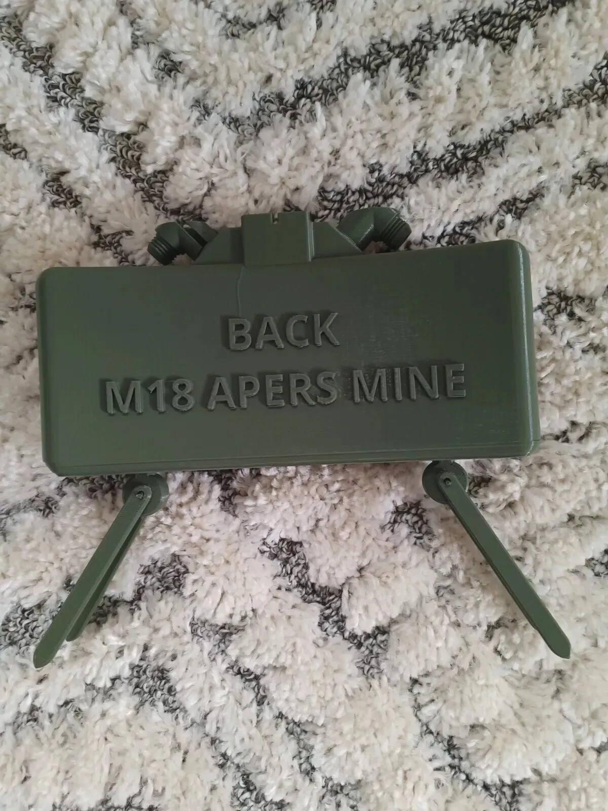 Claymore mine M18A1 replica 1:1 scale - olive green colour